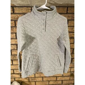 Modern Canvas Quilted‎ 1/4 Button Jacket